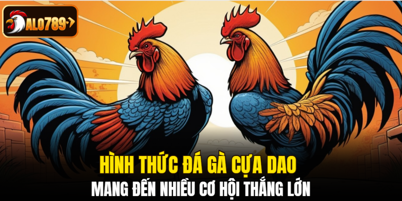 Hình thức đá gà cựa dao mang đến nhiều cơ hội thắng lớn